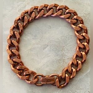 Vintage Solid Copper Chunky Chain Bracelet